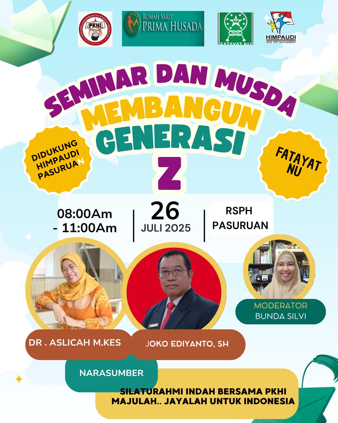 Seminar & Musda Membangun Generasi Z Bersama Fatayat NU dan HIMPAUDI Pasuruan